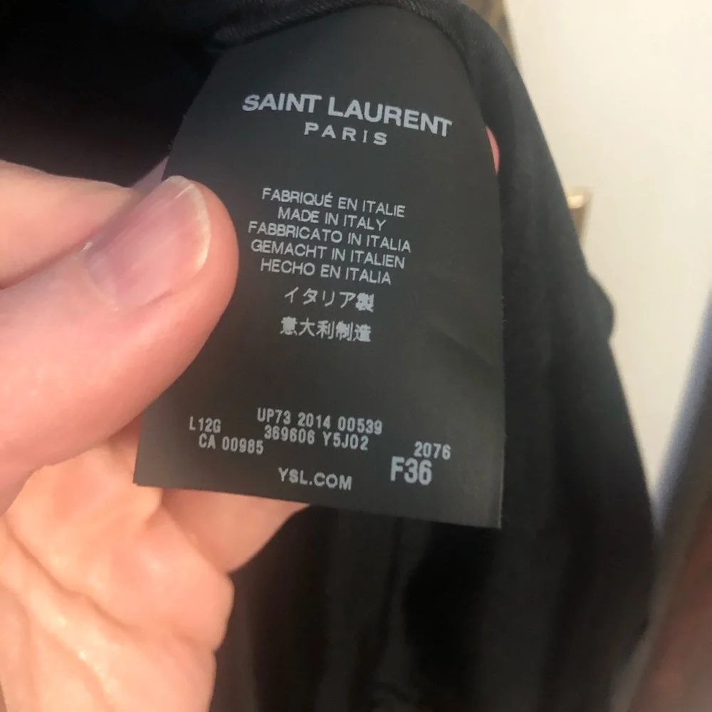 Saint Laurent Curtis Suede Fringe Jacket Leopard